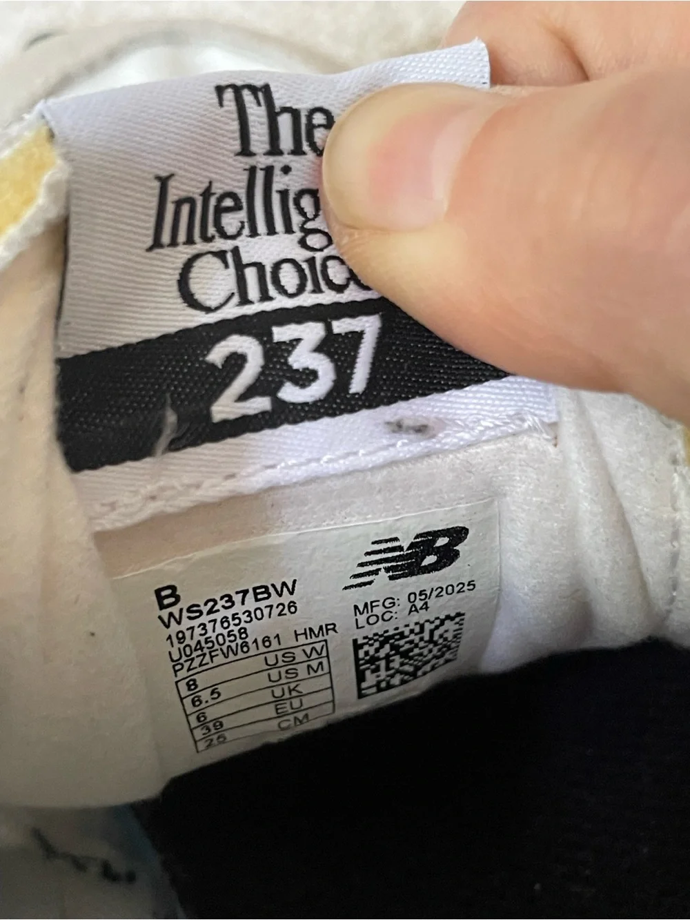 New Balance worn only